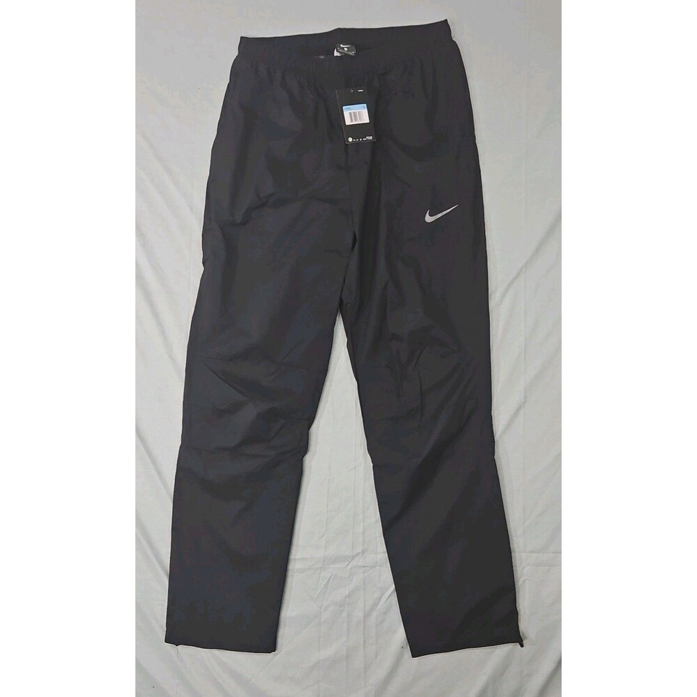 Nike Women's Woven Mesh Lined Track Running Streetwear Active Pants Black Size M